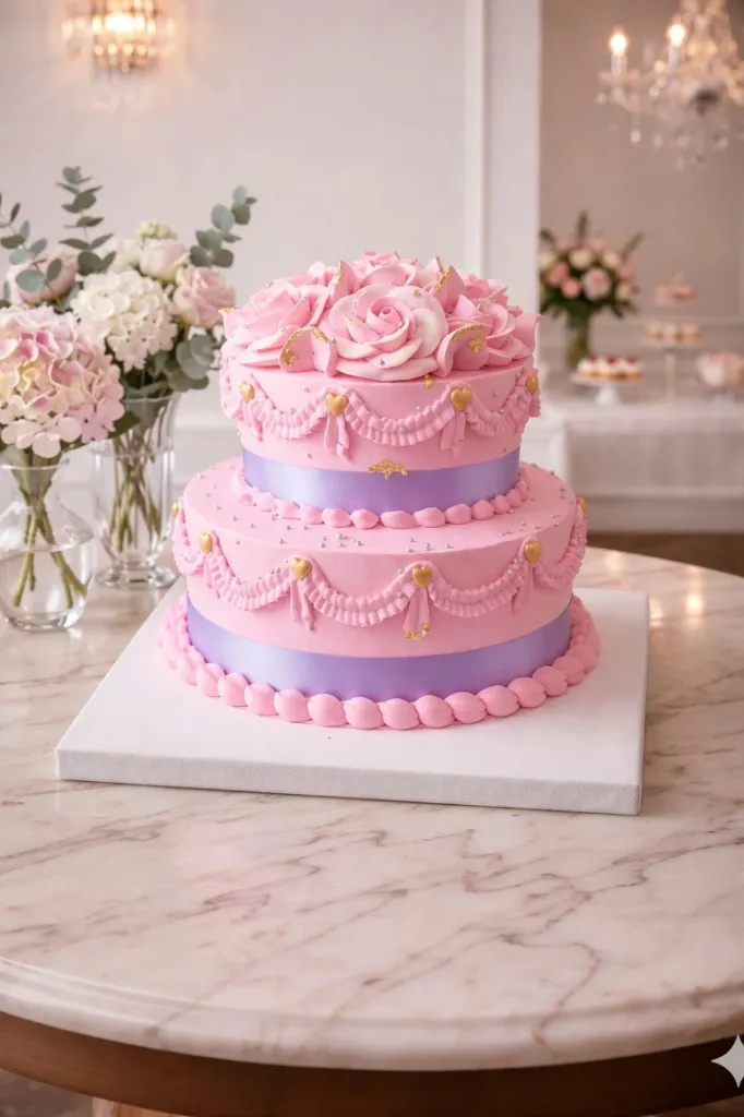 professional cake (1.5kg, pink)