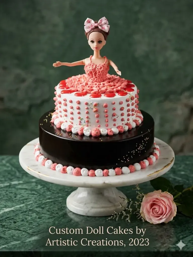 Tear doll cake (1.5kg, choco,pink)