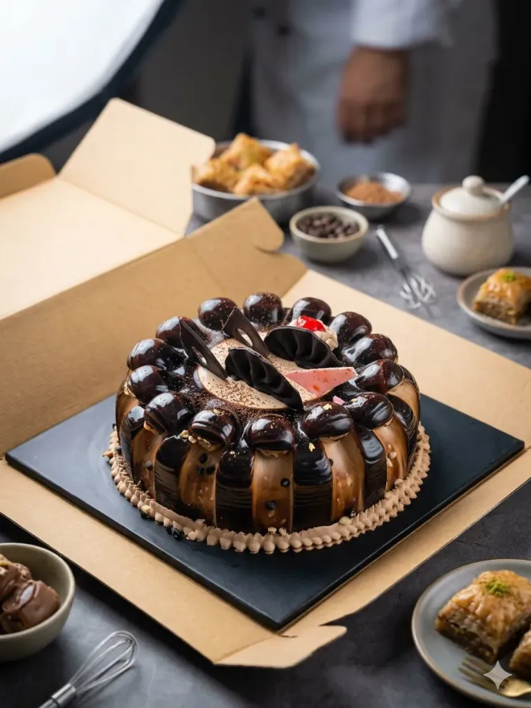 Dark choco knife degined