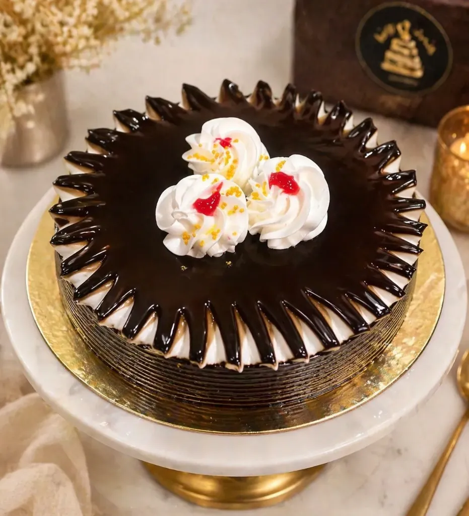 Less chocolate cake