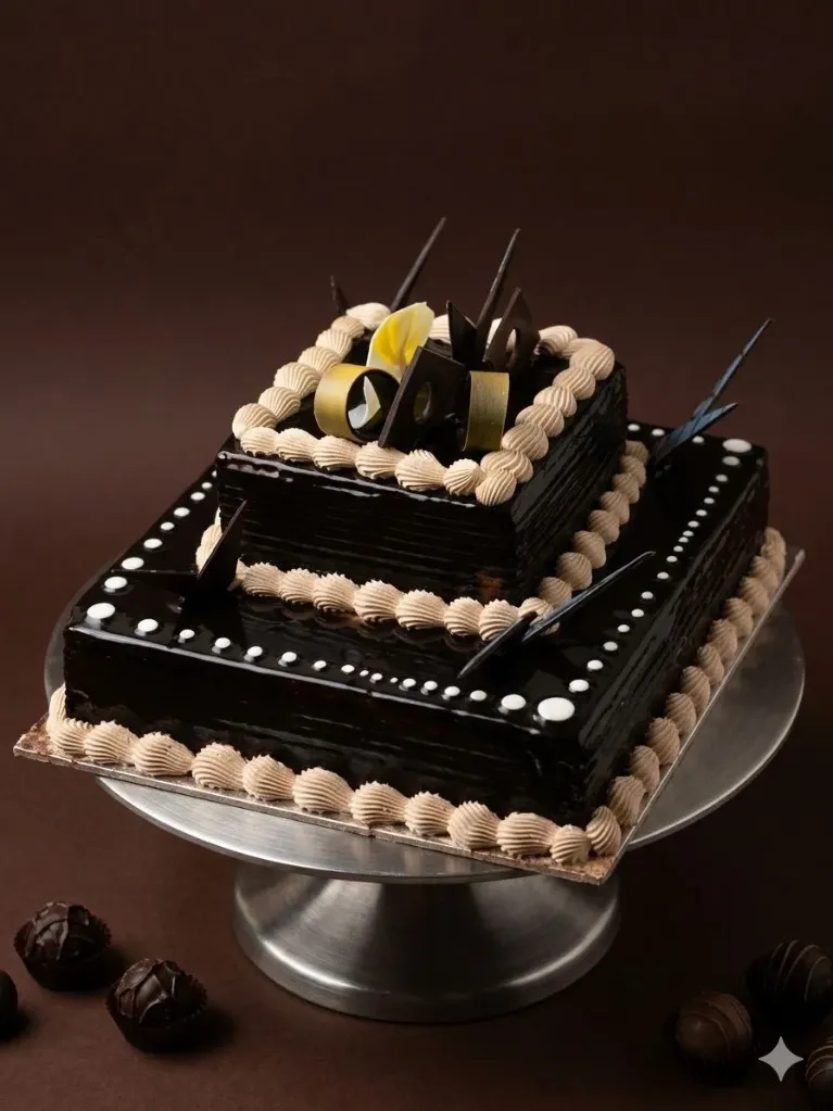Dark choco Square cake