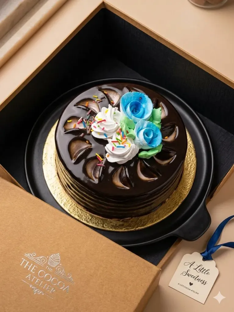 Less choco cake